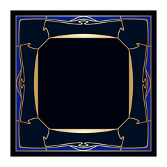 Vector art deco frame.