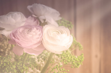 Blumen, Blumenstrauß, Ranunkeln, romantisch - Flowers, bouquet, romantic