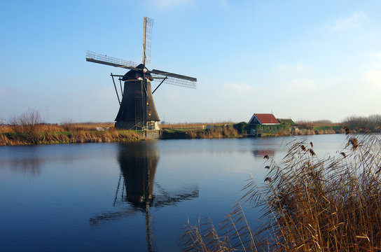 moulin kinderdijk hollande
