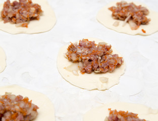 cooking dumplings from dough