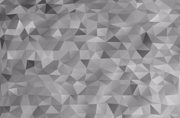 Silver sparkle abstract vector geometric triangle texture background for business card and web backdrop. Colorful magic pattern. Mosaic design templates