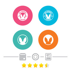 No animals testing icons. Non-human experiments.