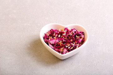 Assorted dried petals and herbs