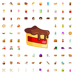 piece of cake icon illustration