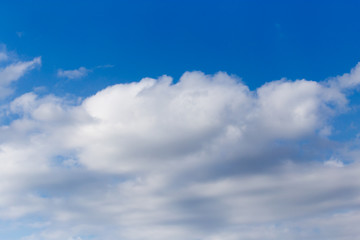 beautiful clouds on a blue sky
