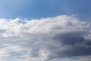 beautiful clouds on a blue sky