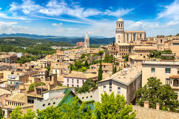 Obraz premium Panoramic view of Girona