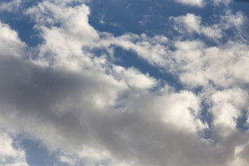 clouds at dawn as background