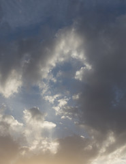 Naklejka na ściany i meble clouds at dawn as background