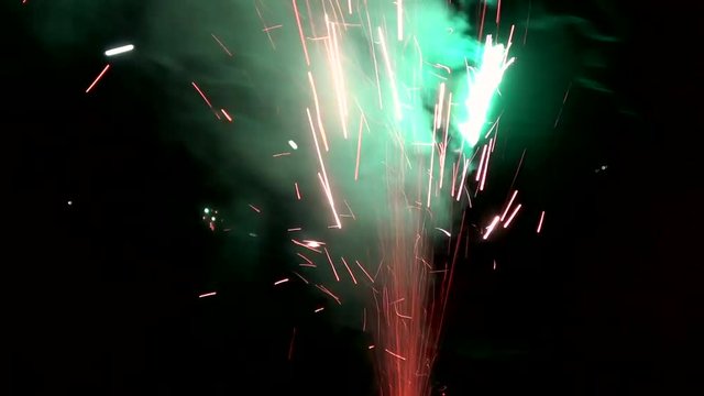 Silvesterfeuerwerk, Silvestervulkan, Feuerwerk