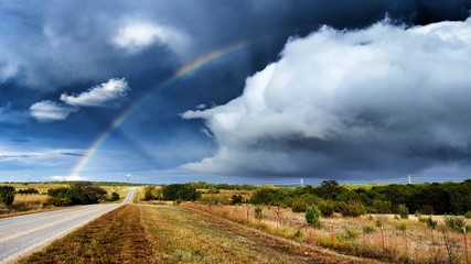 Rainbow clouds