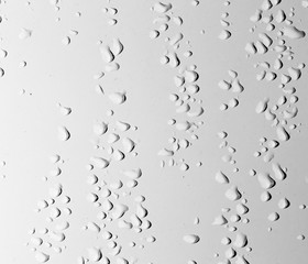 water drops on a white background