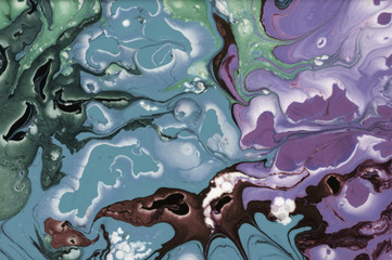 Colorful blots. Abstract background. Acrylic colors.