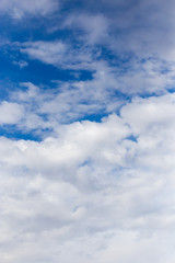 clouds in the blue sky as background