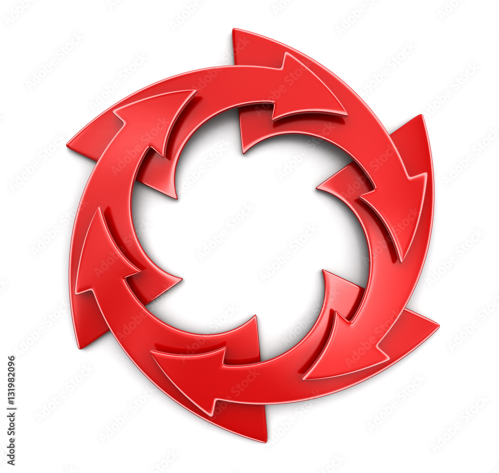 Poster circular graph. image with clipping path