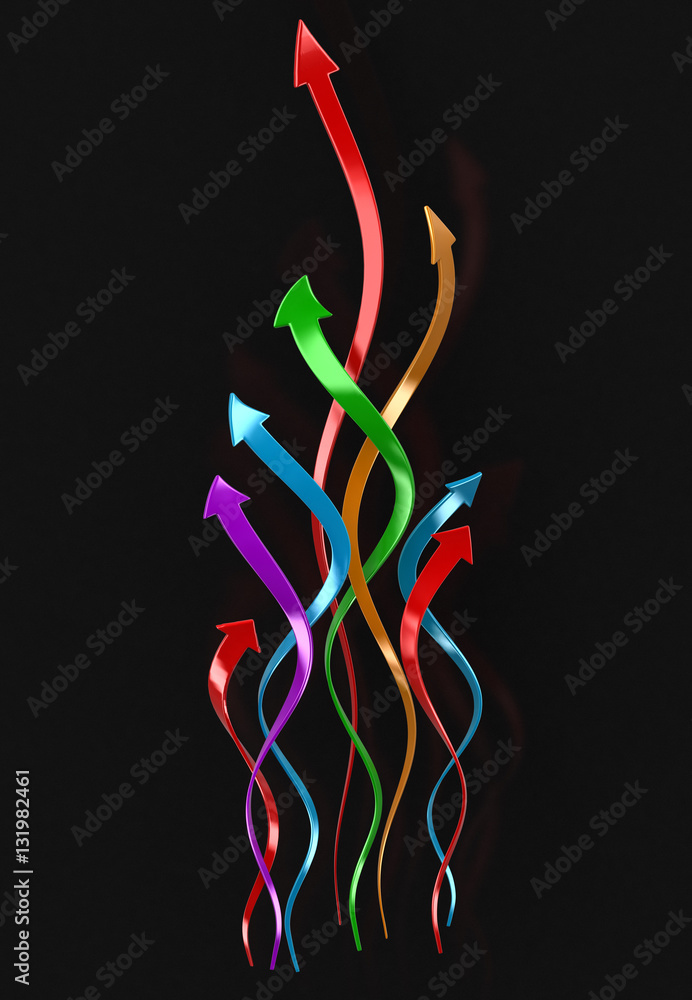 Poster arrows up. image with clipping path