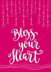 Handwritten vintage lettering romantic quote.