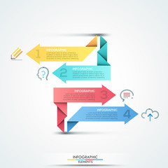 Modern infographic option banner