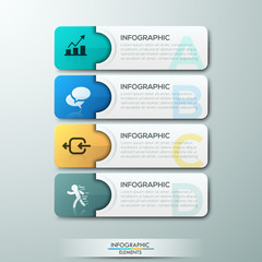 Modern infographic option banner