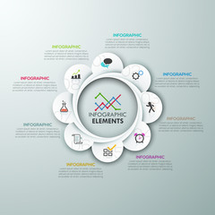 Modern infographics options banner.