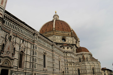 Fototapeta premium Cathedral Dome in Florence, Italy, in a Spring Day