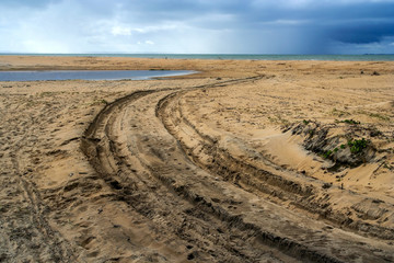 Beach road in northern Madagascar