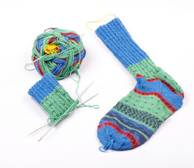 Socks knitting process