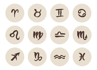 Zodiac signs set