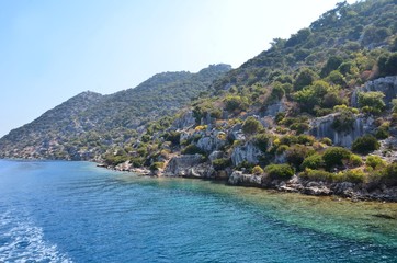 Kekova, vestiges immergés, Turquie  