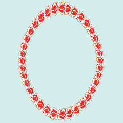 The frame of the colors of the image