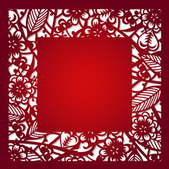 Laser cut vector template