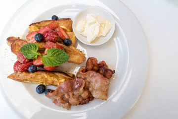 french toast style croissant