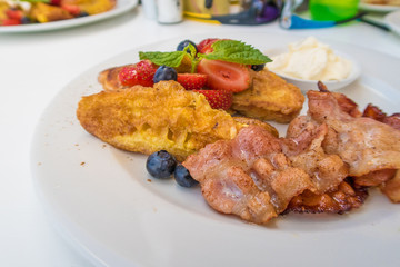 french toast style croissant