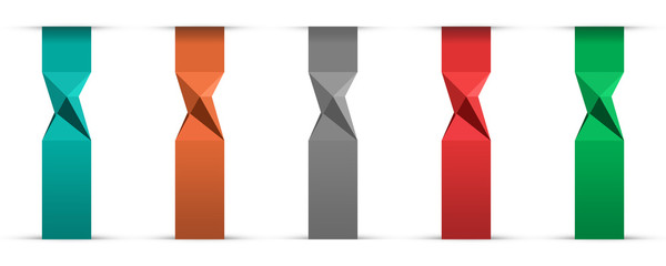 infographic spiral option banners