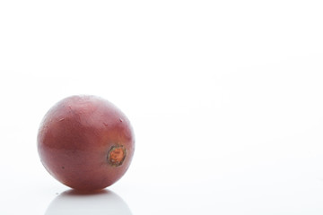 Delicious grape on a white