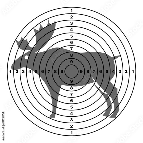 "Shooting Targets with elk" Stock image and royalty-free vector files ...