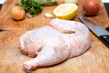 prepare the chicken for roasting