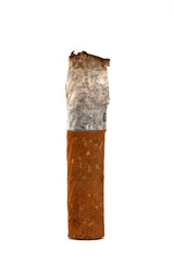 Cigarette isolated against white background