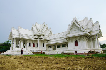 Obraz premium Buddhist temple in Lumbini, Nepal, near the indian borderr
