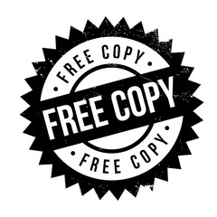 Obraz premium Free Copy stamp. Grunge design with dust scratches. Effects can be easily removed for a clean, crisp look. Color is easily changed.