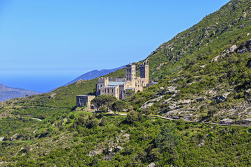 Fototapeta premium Breathtaking old monastery of Sant Pere de Rodes, Catalonia, Spain