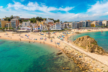 Obraz premium Beach in Blanes in Costa Brava