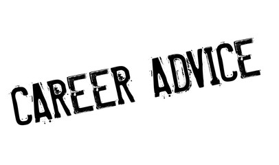 Career Advice rubber stamp. Grunge design with dust scratches. Effects can be easily removed for a clean, crisp look. Color is easily changed.