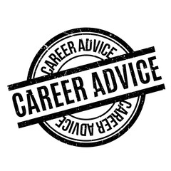 Career Advice rubber stamp. Grunge design with dust scratches. Effects can be easily removed for a clean, crisp look. Color is easily changed.