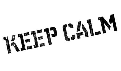 Keep Calm rubber stamp