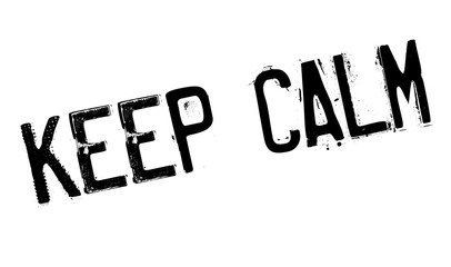 Keep Calm rubber stamp