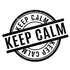 Keep Calm rubber stamp