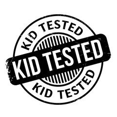 Kid Tested rubber stamp