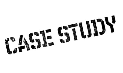 Case Study rubber stamp. Grunge design with dust scratches. Effects can be easily removed for a clean, crisp look. Color is easily changed.