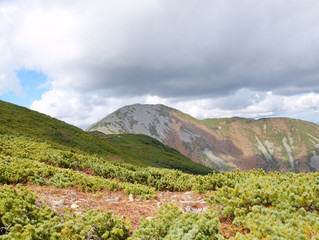 View on top of mountain Oblachnaya. South of Primorsky region.
